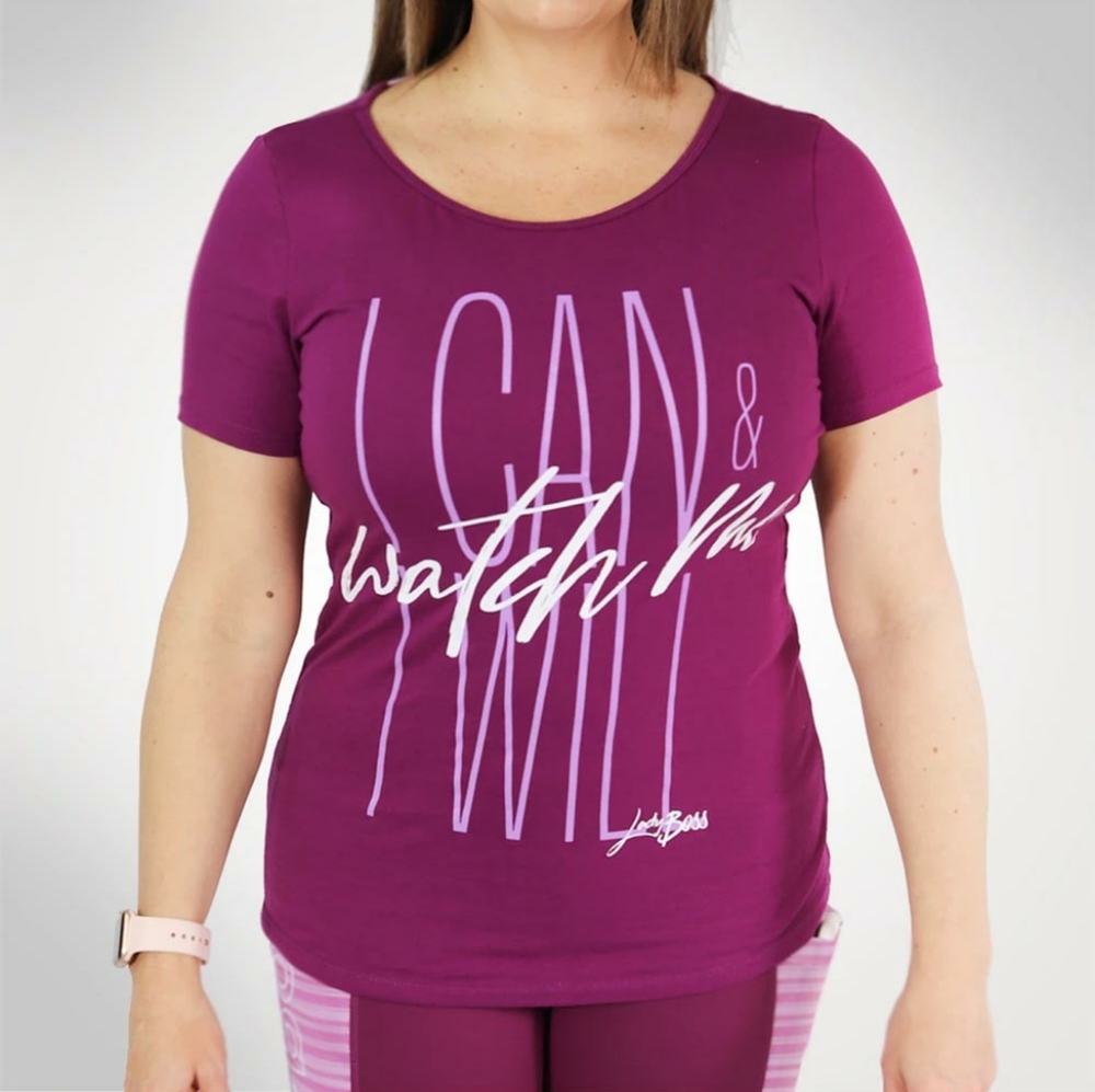 Ladyboss Swag 'I Can & I Will' Tee XL